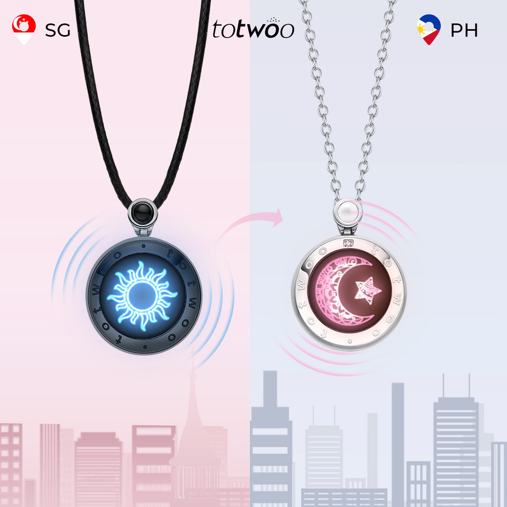 สร้อยคอ TOTWOO ส่งสัญญาณสัมผัสระยะไกล ไฟกระพริบ&สั่นสะเทือน ของขวัญคู่รักวันสำคัญ สำหรับเธอและเขา