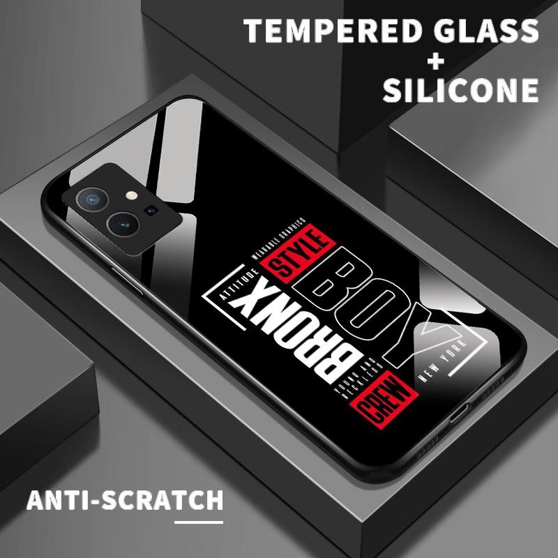 เหมาะสำหรับ VIVO Y75 5G 4G Y75S Y72 Y73 Y76 Y7s Y85 Y89 กรณีโทรศัพท์มือถือป้องกันรอยขีดข่วน Simple B