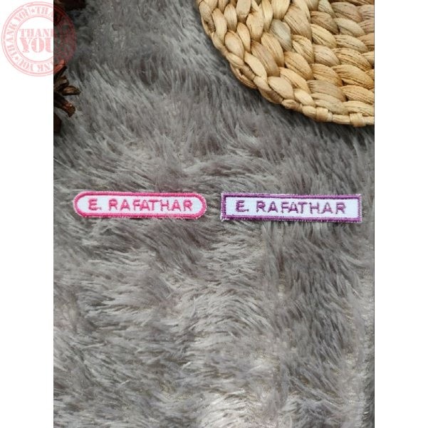 เย็บปักถักร้อย เย็บปักถักร้อย เย็บปักถักร้อยเตียง bet badge ป้ายชื่อหน้าอก สี 1x6 WHOLESALE UNIT เย็