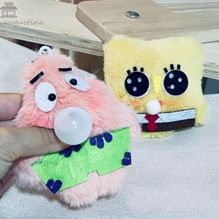 Augustina พวงกุญแจ จี้ตุ๊กตา Spongebobed Patrick Star ขนาดเล็ก หลายสไตล์ ของเล่นสําหรับเด็ก