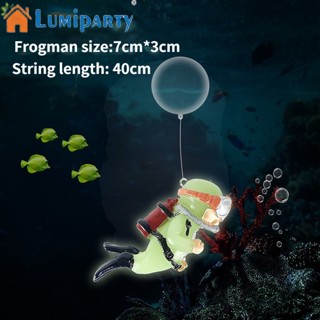 Lumiparty เครื่องประดับเรซิ่นเรืองแสง สําหรับตกแต่งตู้ปลา