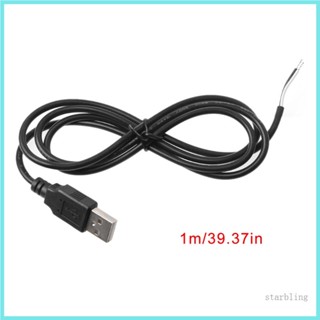 Star สายพาวเวอร์ซัพพลาย USB 5V ตัวผู้ 1 เมตร สําหรับ DC 5V USB