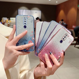 เคส OPPO F11Pro เคสโทรศัพท์มือถือ แบบนิ่ม ลายดอกไม้ สีชมพู สําหรับ -HYB