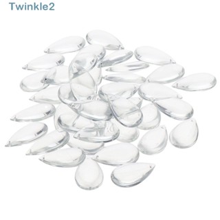 Twinkle จี้คริสตัลปริซึมโคมไฟระย้า ทรงหยดน้ํา 50 มม. สําหรับแขวนโคมไฟระย้า 40 ชิ้น