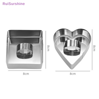 Ruisurshine ใหม่ แม่พิมพ์สเตนเลส ลายการ์ตูนซูชิ ข้าวปั้น ข้าวปั้น แบบกด สร้างสรรค์ DIY สําหรับทําเค้ก มูส เบนโตะ 1 ชิ้น