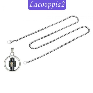 [Lacooppia2] สร้อยคอโซ่ จี้ตัวอักษรไม้กางเขน หมุนได้ สไตล์ฮิปฮอป เครื่องประดับแฟชั่น สําหรับวันครบรอบ จบการศึกษา สามี เพื่อน