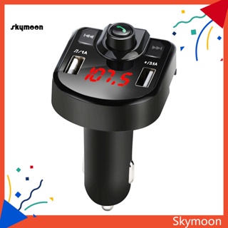 Skym* อะแดปเตอร์ส่งสัญญาณเพลงบลูทูธไร้สาย พร้อมพอร์ตชาร์จ Usb คู่ แฮนด์ฟรี สําหรับรถยนต์