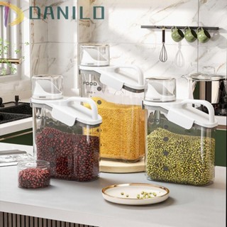 Danilo กล่องจ่ายซีเรียล แป้ง พลาสติกใส กันชื้น แบบพกพา