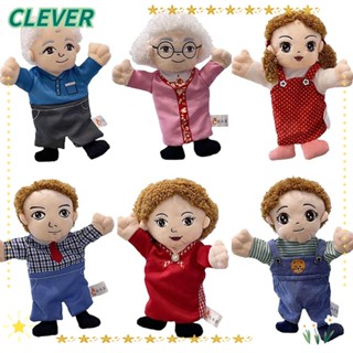 Clever ตุ๊กตาหุ่นมือ สวมนิ้วมือ ผ้ากํามะหยี่ขนนิ่ม 11.8 นิ้ว สําหรับคุณแม่ คุณพ่อ