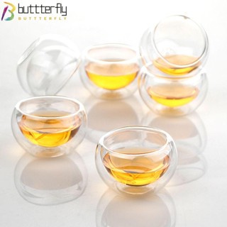 Buttterfly แก้วน้ํา เบียร์ วิสกี้ น้ําผลไม้ แฮนด์เมด ขนาดเล็ก ทนความร้อน 50 มล.