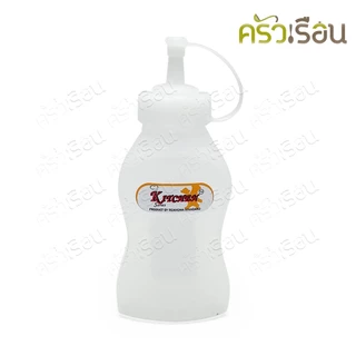 Reangwa Standard ขวดบีบ พลาสติก RW9339TR ขาว 9 ออนซ์ / 280 มล. 4 x 7 x 17.5 ซม. ขวดบีบซอส ขวดซอส ขวดน้ำจิ้ม SQUEEZER ...