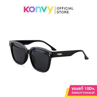 Konvy Sunglasses #Black แว่นกันแดดทรงสี่เหลี่ยม สีดำ.