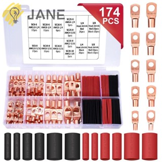 Jane ตัวเชื่อมต่อสายเคเบิลแบตเตอรี่ AWG 10 8 6 4 2 10 ขนาด 82 ชิ้น