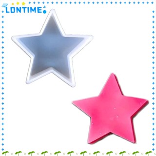 Lontime แม่พิมพ์ซิลิโคนเรซิ่น รูปดาวห้าแฉก ขนาด 11.3*11.3*2.6 ซม. สีขาว สําหรับทําเบเกอรี่ ฟองดองท์