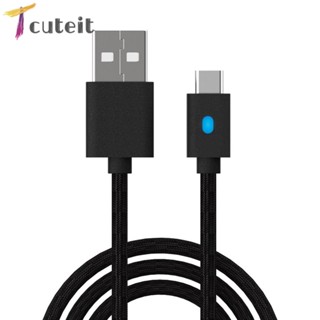 Tcuteit สายชาร์จ USB Type-C ยาว 3 เมตร สําหรับ PS5 Switch Pro