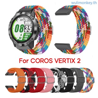 Wu สายนาฬิกาข้อมือไนล่อน ปรับได้ สําหรับ Coros Vertix 2 Watch Sport-Bracelet-Wrist Belt