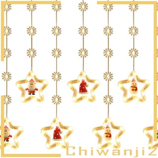 [Chiwanji2] สายไฟ รูปเกล็ดหิมะ ดาว สําหรับตกแต่งต้นคริสต์มาส