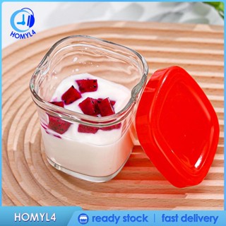 [Homyl4] ขวดโหลแก้ว ปากกว้าง สําหรับใส่โยเกิร์ต สมูทตี้ ขนมหวาน