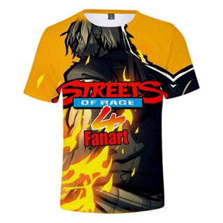 เสื้อยืด พิมพ์ลาย Game Streets Of Rage 4 สไตล์ฮาราจูกุ แฟชั่นเรโทร