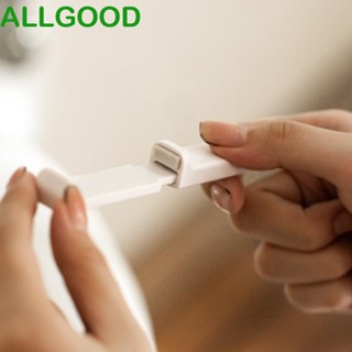 Allgoods ที่ยกฝารองนั่งชักโครก แบบพลาสติก พับเก็บได้ ไม่สกปรก สีขาว สําหรับห้องน้ํา บ้าน