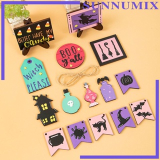 [Sunnimix] ชุดถาดไม้ สําหรับตกแต่งปาร์ตี้ฮาโลวีน