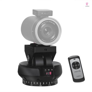 Andoer YT1200 Face Motorized Pan Tilt Head 360° Rotation Panoramic Tripod Head Wireless Remote Control for Smartphone Camera Video Recording