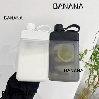 Banana1 ขวดน้ําผลไม้ แบบแบน ไร้ BPA ใช้ซ้ําได้ 450 มล.