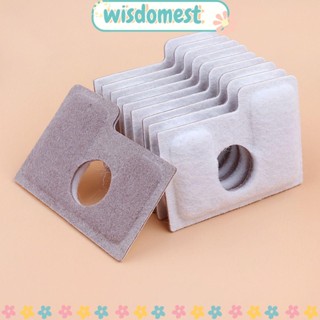 WISDOMEST แผ่นกรองอากาศ แบบสองชั้น กันฝุ่น 10 ชิ้น