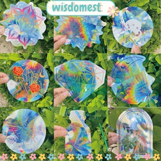 Wisdomest สติกเกอร์ ป้องกันไฟฟ้าสถิตย์ กันชน สําหรับติดตกแต่งหน้าต่างบ้าน