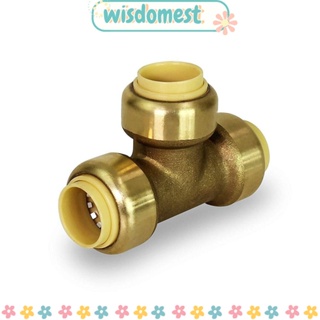 Wisdomest อุปกรณ์เชื่อมต่อท่อประปา ทองแดง 1/2 นิ้ว T PEX CPVC