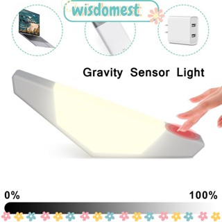 Wisdomest ไฟกลางคืน LED หรี่แสงได้ ไฟเซ็นเซอร์แรงโน้มถ่วงในบ้าน ห้องนอน