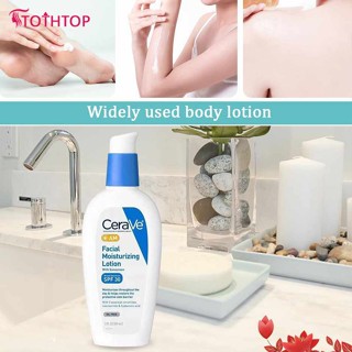 Cerave Am/pm โลชั่นบำรุงผิวหน้าพร้อมครีมกันแดด Spf 30 | ครีมมอยเจอร์ไรเซอร์ปราศจากน้ำมัน| 89มล. [บนสุด]