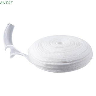Antot ริบบิ้นผ้า ชิมเมอร์ ริบบิ้นออแกนซ่า สีขาว งานฝีมือ DIY 1-1/2 นิ้ว * 50 หลา ริบบิ้นโปร่ง ช่อดอกไม้