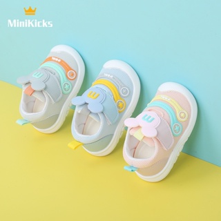 MiniKicks รองเท้าผ้าใบเด็กสไตล์โมเดิร์นที่มีความนุ่มสบายและป้องกันการลื่นไถล 2023 NEW RXB23903JF 36Z230906