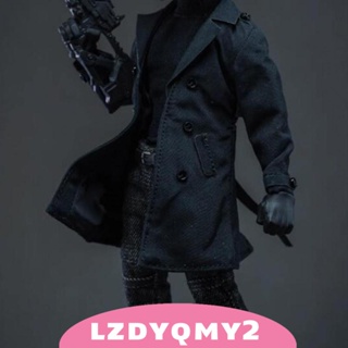 [Lzdyqmy2] ฟิกเกอร์ Trench Coat สเกล 1:12 พร้อมเข็มขัด สไตล์คลาสสิก 6 นิ้ว อุปกรณ์เสริมแฟชั่น สําหรับผู้ชาย