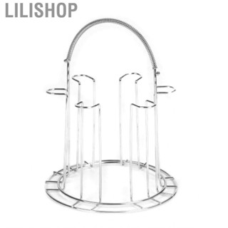 Lilishop Glass Water Cup Rack Bracket Stainless Steel Household Draining Storage Holder for Party