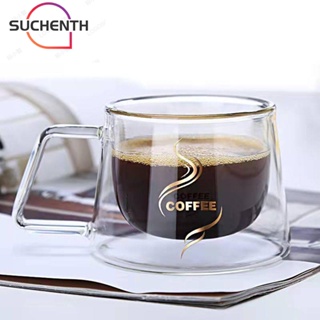 Suchenth แก้วกาแฟ ชา ทนความร้อนสูง มีฉนวนกันความร้อน 200 มล.