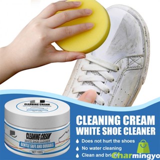 White Shoe Cleaning Cream No Water Cleaning Multipurpose Sports Shoe Cleaner White Shoe Cleaner Effective Dirt Removal for Canvas Shoes Leather Shoes Leather Bags Clean and Bright