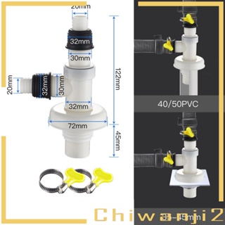 [Chiwanji2] อะแดปเตอร์ท่อระบายน้ํา เชื่อมต่อท่อระบายน้ํา แบบพกพา สําหรับเครื่องซักผ้า