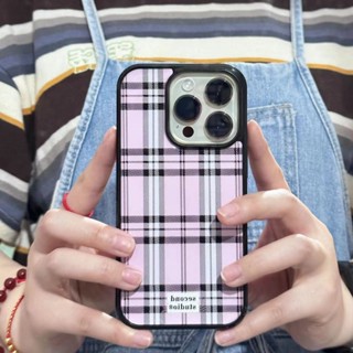 Purple Plaid Stripes Phone Case for Iphone14promax 13 12pro Pink 11 Soft Case 7 FYCI