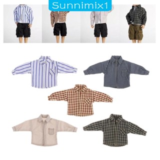 [Sunnimix1] เสื้อเชิ้ตลําลอง น้ําหนักเบา ใส่สบาย สําหรับตุ๊กตา 1/12 6 นิ้ว