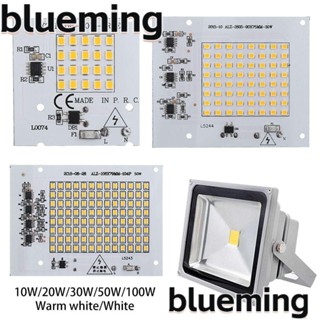 Blueming2 ไฟสปอตไลท์ LED ชิป 220V อินพุต พลังงานสูง คุณภาพสูง SMD 2835 10W 20W 30W 50W 100W สีขาว วอร์มไวท์