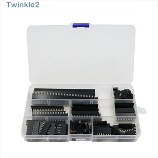 Twinkle หัวบอร์ด PCB แถวเดียว 2.54 มม. ตัวเมีย 4 6 8 10 12 16 20 40Pin สีดํา 120 ชิ้น