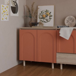 Koncept furniture ตู้เตี้ย รุ่น Bingsoo สีไม้อ่อน (80x45x80 ซม.)