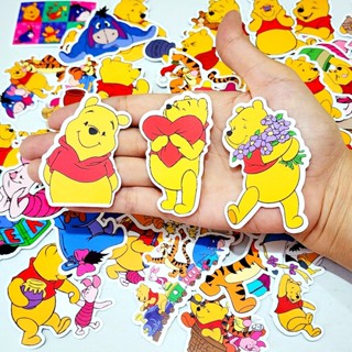 สติ๊กเกอร์ Pooh หมีพูห์ ตัวใหญ่ ติดแน่น กันน้ำ ติดกระเป๋าเดินทาง (50 ชิ้น) sticker