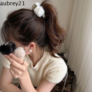 Aubrey1 ที่คาดผมหางม้า โลหะผสม แฟชั่นฤดูใบไม้ร่วง ฤดูหนาว สําหรับผู้หญิง