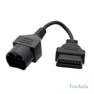 Yoo อะแดปเตอร์เชื่อมต่อสายเคเบิล 17 Pin OBD2 สําหรับโปรแกรมยานพาหนะ