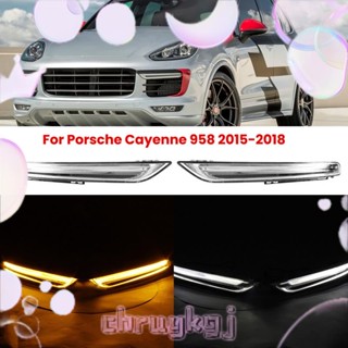 อะไหล่ไฟตัดหมอก LED แบบเปลี่ยน สําหรับ Porsche Cayenne 958 2015-2018 1 ชุด