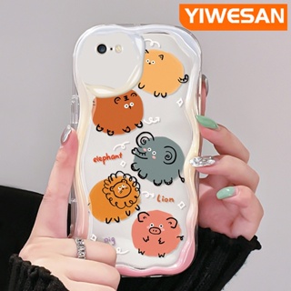 เคสโทรศัพท์มือถือ ซิลิโคนใส กันกระแทก ลายการ์ตูนสวนสัตว์น่ารัก สีสันสดใส สําหรับ iPhone 6 6 Plus 6s 6s Plus 7 Plus 8 Plus SE 2020