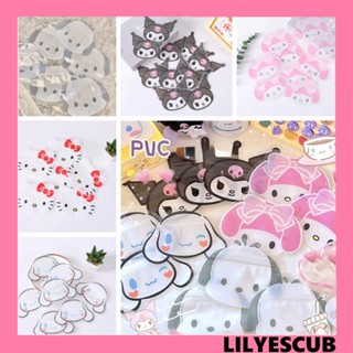 Lilyescub ถุงซิปล็อค แบบใส กันน้ํา ลายหัวใจ สุนัข เมโลดี้ 10 ชิ้น